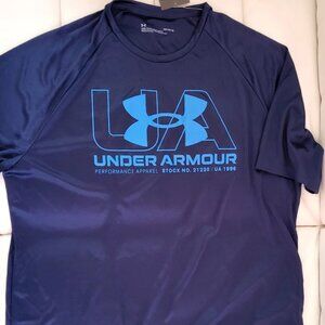 Under Armour  Blue Activewear Shirt   Size L